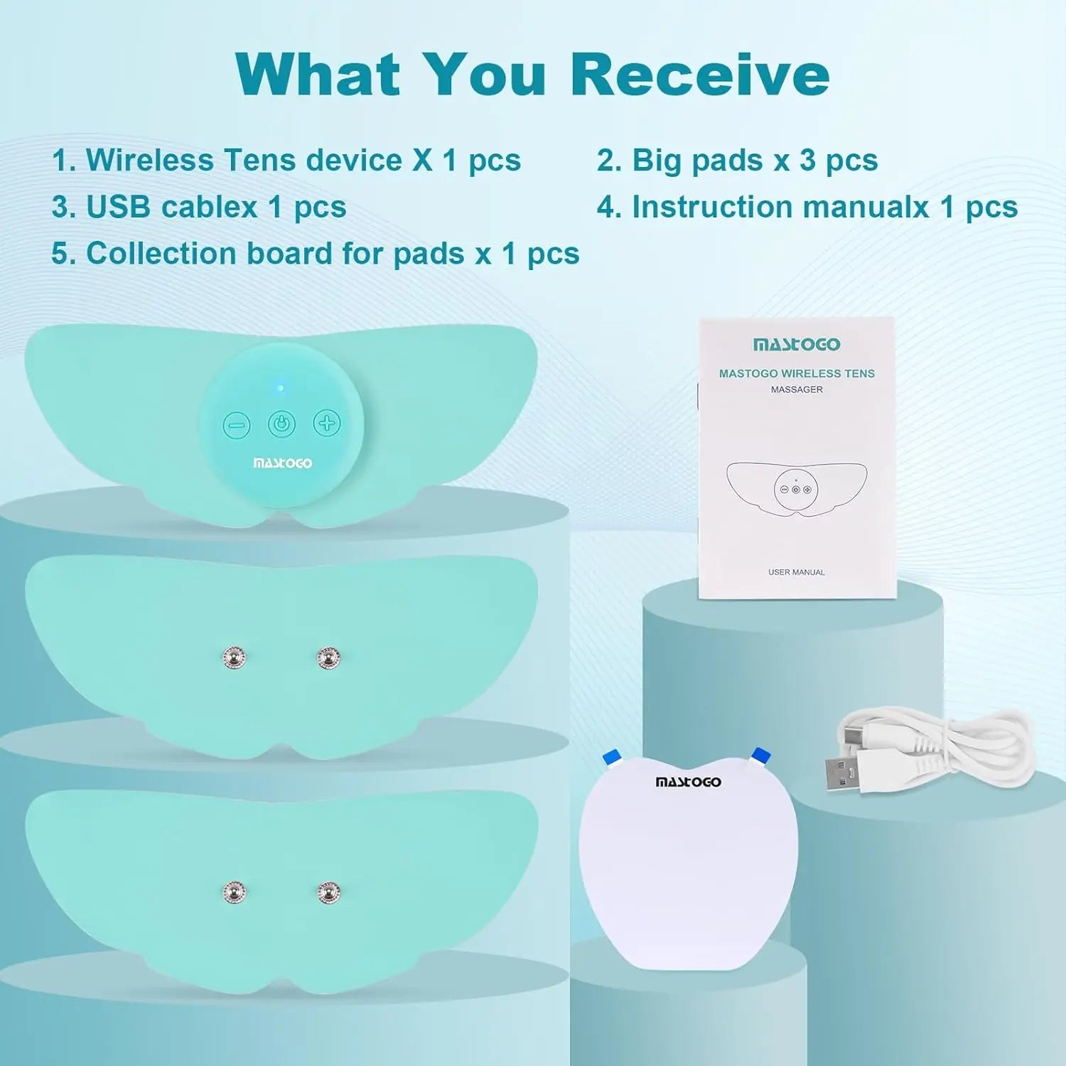 Unlock Your Muscle Potential with Our App-Controlled Bluetooth TENS & EMS Stimulator - 26 Modes & 25 Intensities!