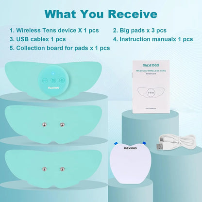 Unlock Your Muscle Potential with Our App-Controlled Bluetooth TENS & EMS Stimulator - 26 Modes & 25 Intensities!