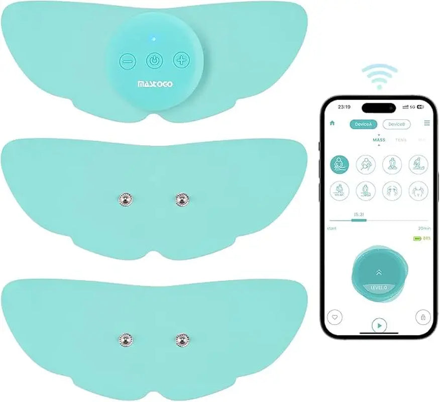 Unlock Your Muscle Potential with Our App-Controlled Bluetooth TENS & EMS Stimulator - 26 Modes & 25 Intensities!