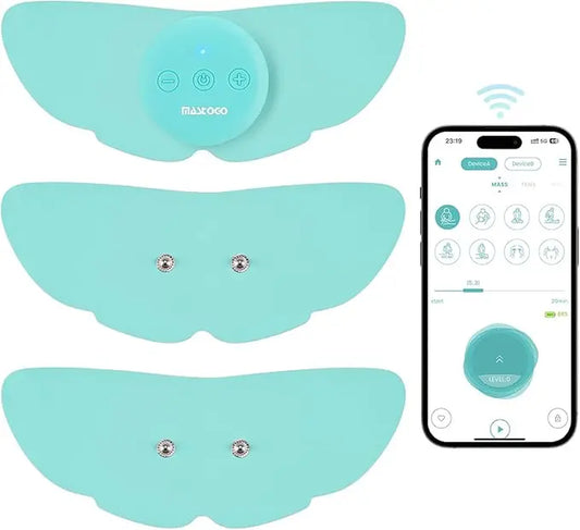 Unlock Your Muscle Potential with Our App-Controlled Bluetooth TENS & EMS Stimulator - 26 Modes & 25 Intensities!